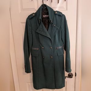 Woman's peacoat, Green, Size M